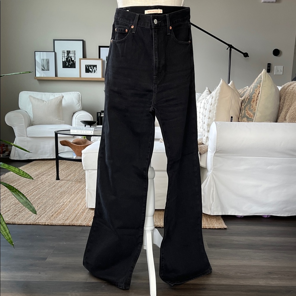 Levi’s Ribcage Wide Leg Jeans Black